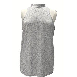 Prana Loretta Women's Tunic Top Gray Heather Tie Back-Size Medium